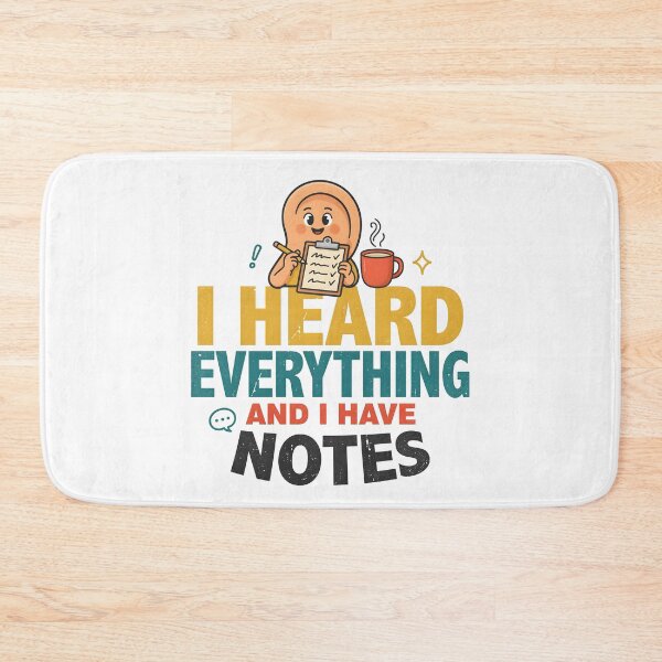 Item preview, I Heard Everything And I Have Notes Funny Coworker Gift  designed and sold by Fitswear.