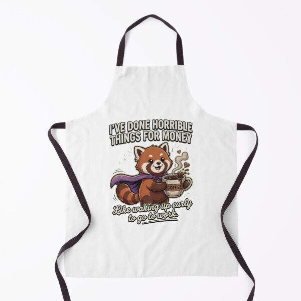 Item preview, Red Panda Coffee Horrible Money Humor designed and sold by TshirtsOnline-.