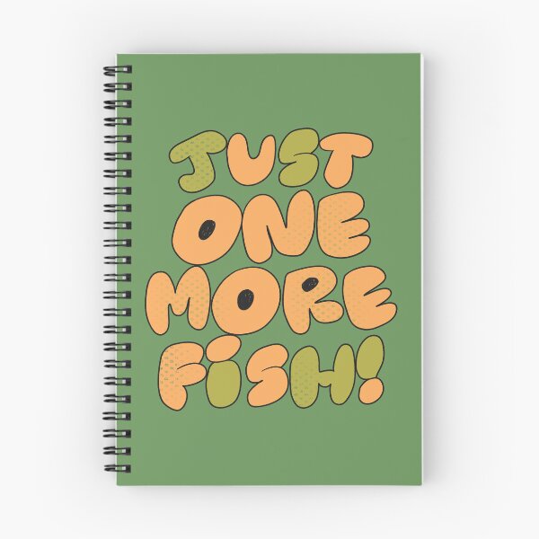 Item preview, Just One More Fish (Green) designed and sold by yellowflowerhut.