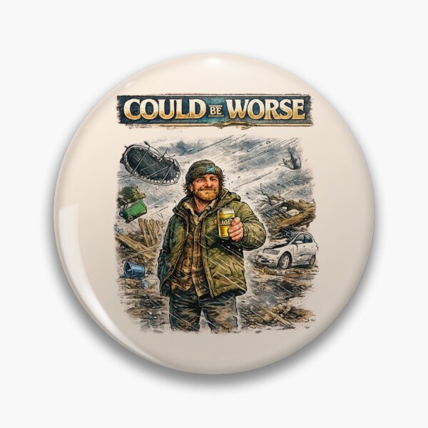 Item preview, Scotsman with a Can of Lager in the Middle of a Storm - Vintage Retro designed and sold by AberDons.