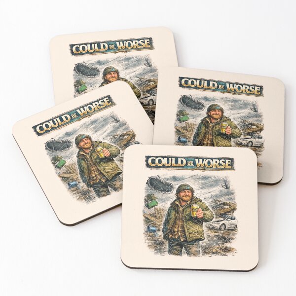 Item preview, Scotsman with a Can of Lager in the Middle of a Storm - Vintage Retro designed and sold by AberDons.