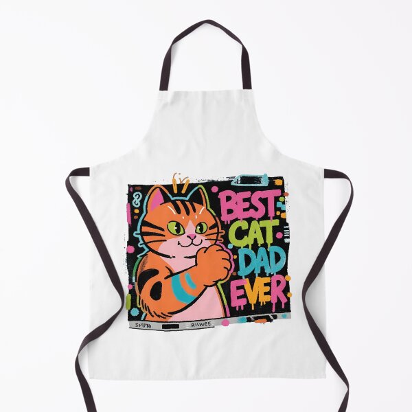 Item preview, Best Cat Dad Ever Neon Graffiti Cat designed and sold by GiaoCalonas.
