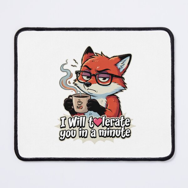 Item preview, Grumpy Fox Coffee Tolerance Minute Design designed and sold by TshirtsOnline-.