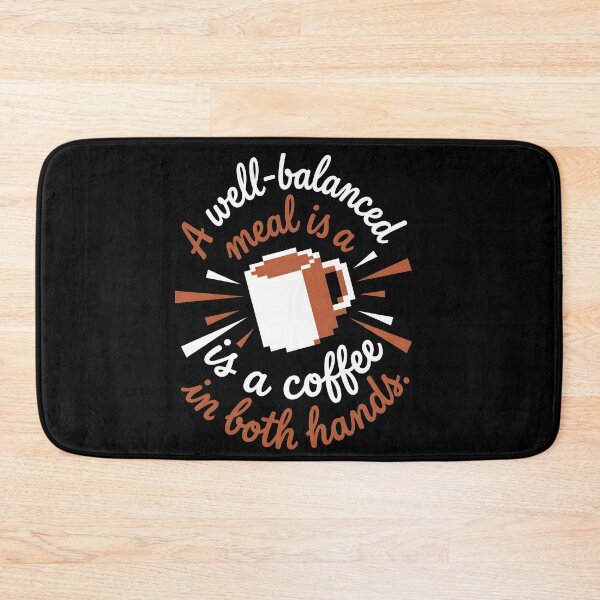 Item preview, Funny Coffee Addict Well Balanced Meal Graphic designed and sold by EKHOAISTORE.