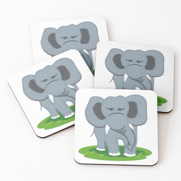 Item preview, Cute Baby Elephant Cartoon – Sweet Jungle Animal Art designed and sold by ROARSOME DESiGNS.
