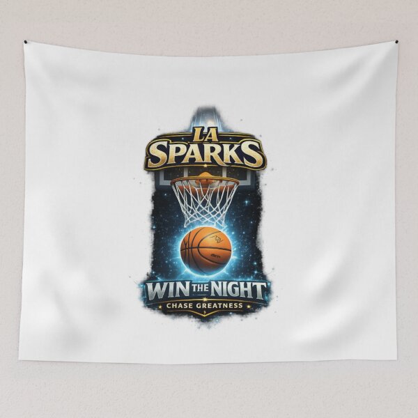 Item preview, LA Sparks Win The Day Basketball designed and sold by CatLovers Studio.