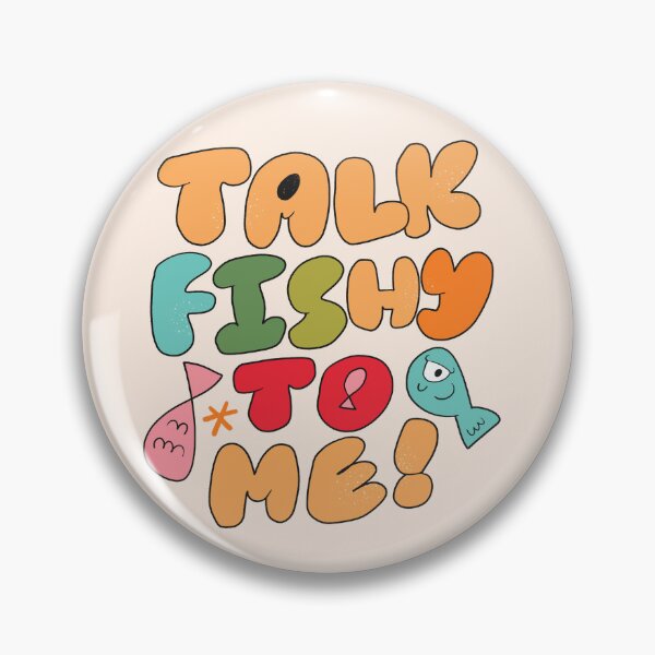 Item preview, Talk Fishy To Me (Creme) designed and sold by yellowflowerhut.