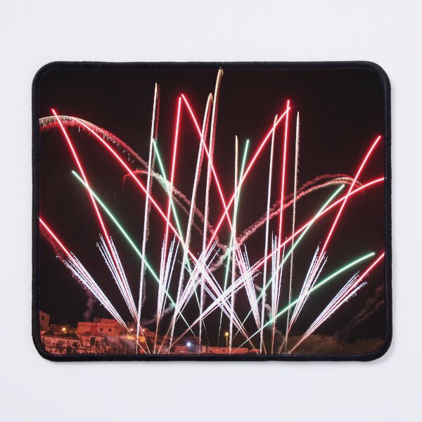 Item preview, Fireworks Burst Over Dark Sky, Long Exposure Celebration Night Display designed and sold by Nmallia.