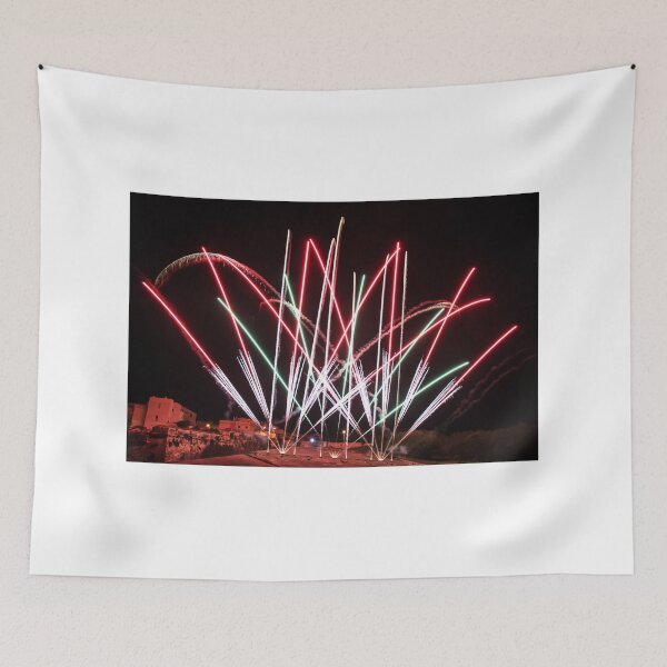 Item preview, Fireworks Burst Over Dark Sky, Long Exposure Celebration Night Display designed and sold by Nmallia.