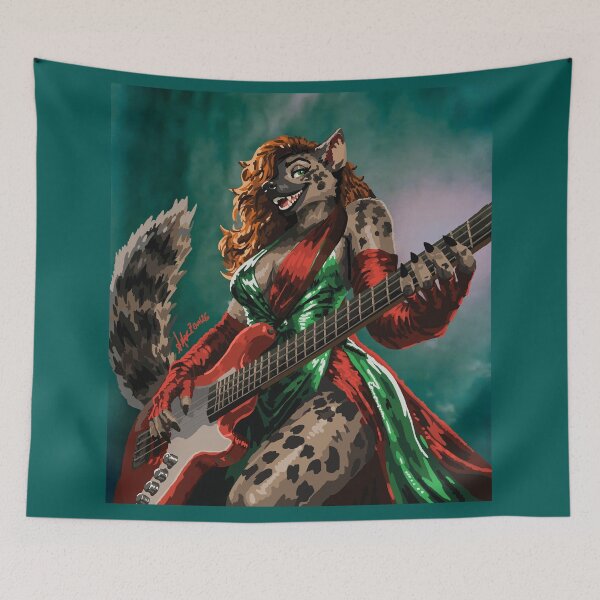 Item preview, Gnoll Bassist 2026 designed and sold by KlakkDrawsStuff.