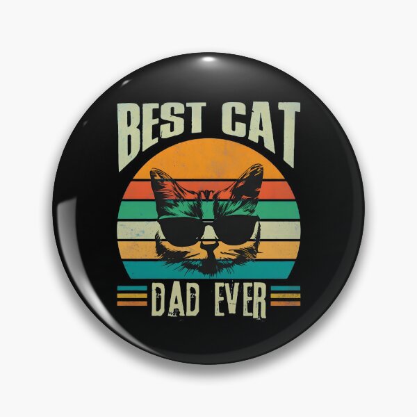 Item preview, Best Cat Dad Ever Retro Sunset Feline Shirt designed and sold by GiaoCalonas.