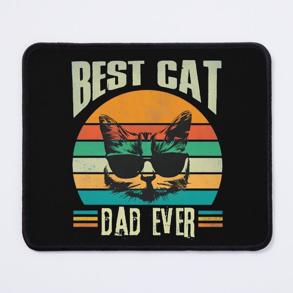 Item preview, Best Cat Dad Ever Retro Sunset Feline Shirt designed and sold by GiaoCalonas.