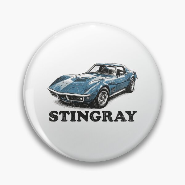 Item preview, C3 Stingray Distressed Vintage Blue Classic Muscle Car designed and sold by Off-Road-Zone.
