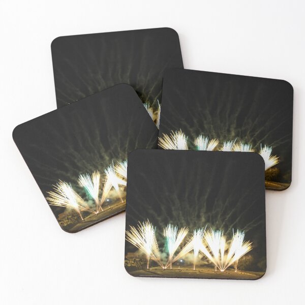 Item preview, Fireworks Burst Over Dark Sky, Long Exposure Celebration Night Display designed and sold by Nmallia.