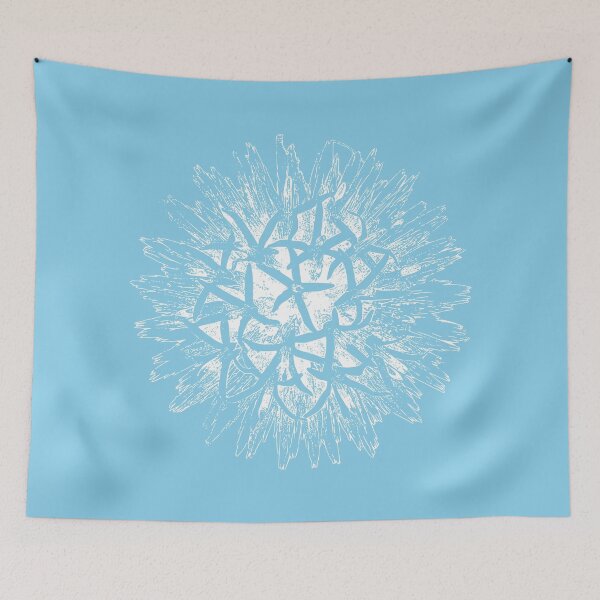 Item preview, Thistle - Light Lines - (#87CEEB) designed and sold by The Stippler Process.