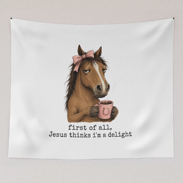 Item preview, Sassy Christian Horse Delight Funny Equestrian Faith Design designed and sold by justinhmorton.