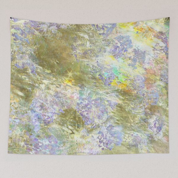 Item preview, Iridescent Wisteria Flower Artwork, Mystical Plant Art Print designed and sold by susan-meredith.
