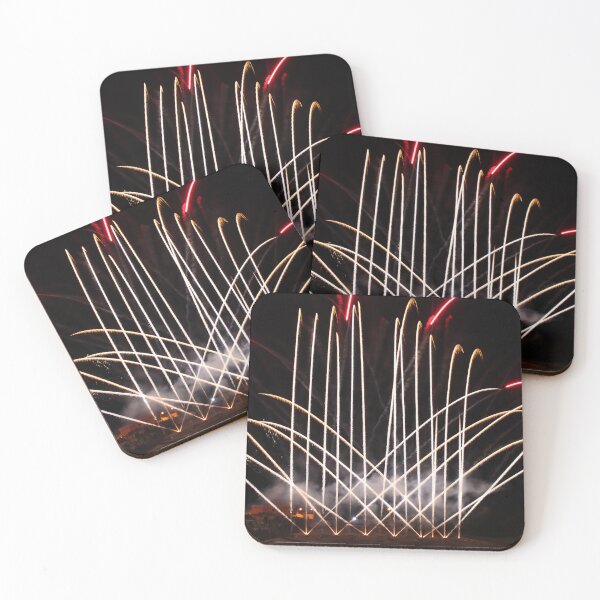Item preview, Fireworks Burst Over Dark Sky, Long Exposure Celebration Night Display designed and sold by Nmallia.
