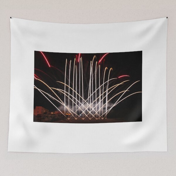 Item preview, Fireworks Burst Over Dark Sky, Long Exposure Celebration Night Display designed and sold by Nmallia.