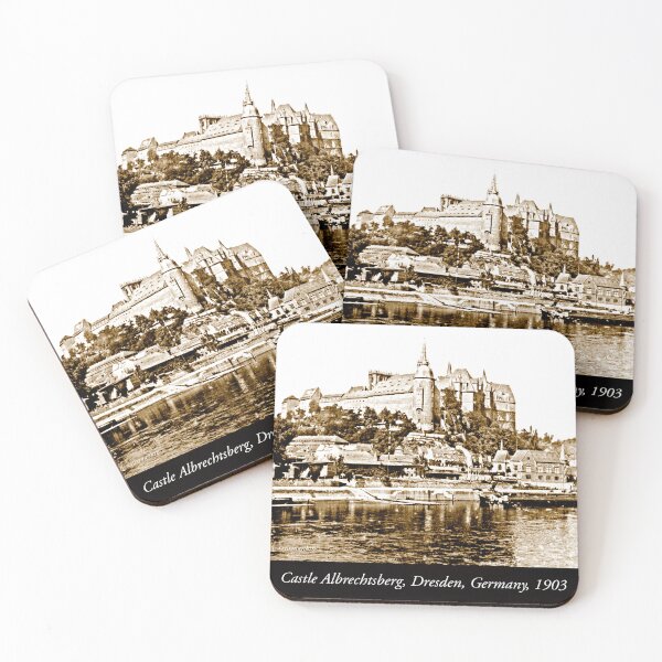 Item preview, Castle, Elbe River, Albrechtsburg, Dresden, Germany, 1903, Vintage Photograph designed and sold by AMacGPhilly.