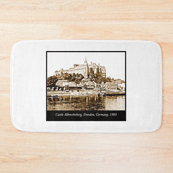 Item preview, Castle, Elbe River, Albrechtsburg, Dresden, Germany, 1903, Vintage Photograph designed and sold by AMacGPhilly.