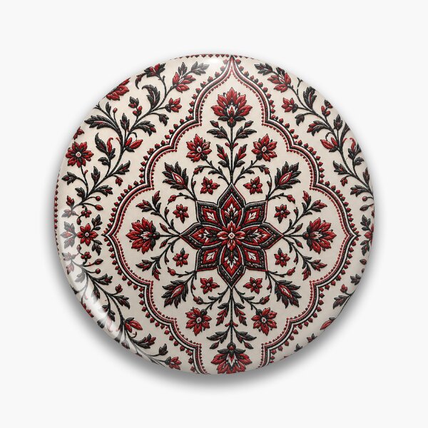 Item preview, Symmetrical Floral Tatreez Pattern Palestinian Cross Stitch designed and sold by BrainCurves.