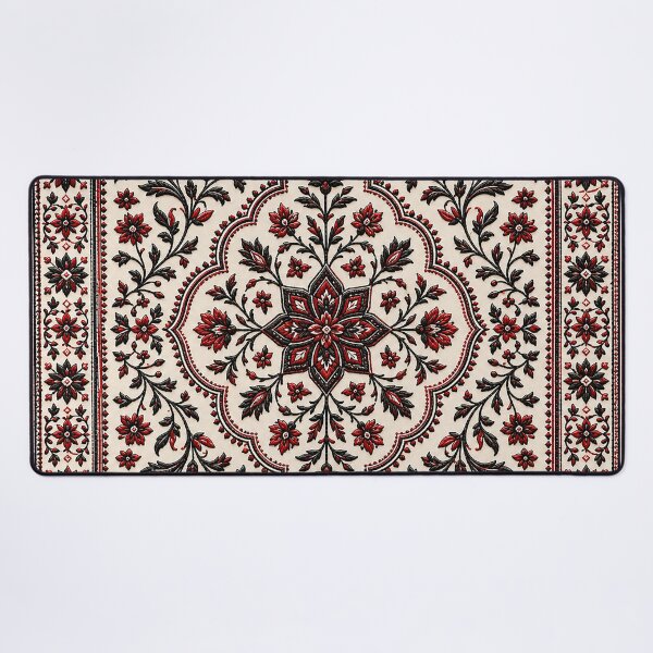 Item preview, Symmetrical Floral Tatreez Pattern Palestinian Cross Stitch designed and sold by BrainCurves.
