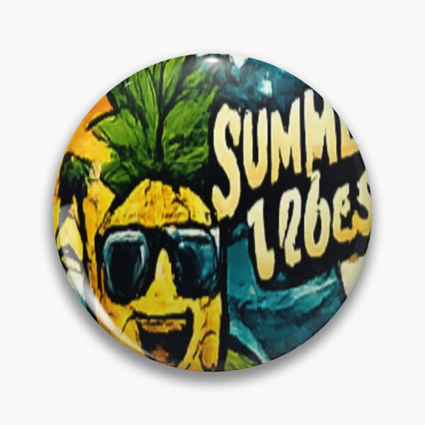 Item preview, ? Summer Vibes Pineapple Sticker | Tropical Beach Vacation Design designed and sold by Your143artist.