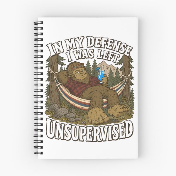Item preview, Bigfoot Left Unsupervised Funny Camping Vacation designed and sold by bosamji.