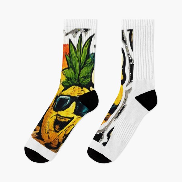 Item preview, ? Summer Vibes Pineapple Sticker | Tropical Beach Vacation Design designed and sold by Your143artist.
