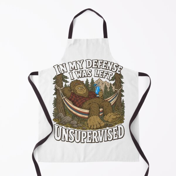 Item preview, Bigfoot Left Unsupervised Funny Camping Vacation designed and sold by bosamji.