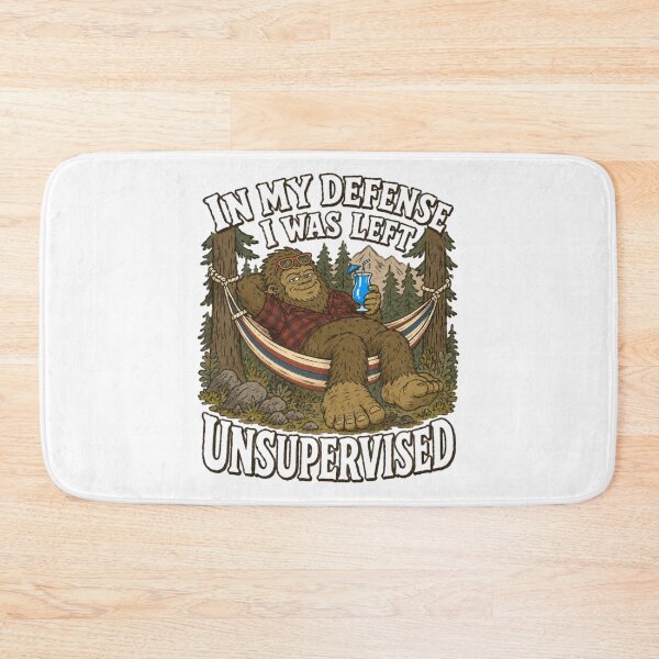 Item preview, Bigfoot Left Unsupervised Funny Camping Vacation designed and sold by bosamji.