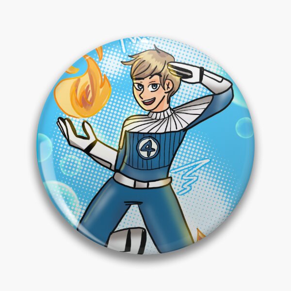 Item preview, Fantastic Four robot cute illustration designed and sold by Cherryjpg.