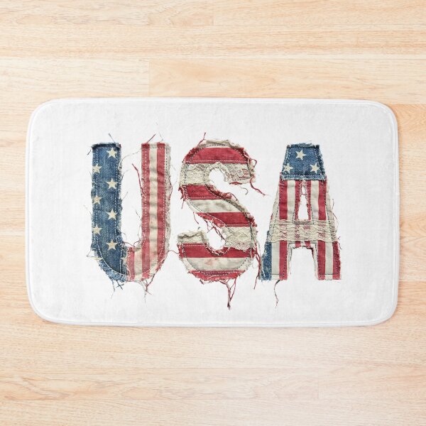 Item preview, Vintage USA Flag Denim Letters designed and sold by Jack W Art.