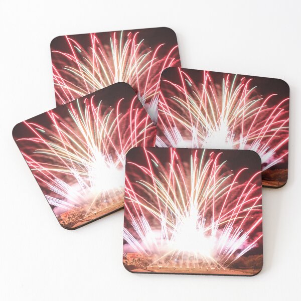 Item preview, Fireworks Burst Over Dark Sky, Long Exposure Celebration Night Display designed and sold by Nmallia.