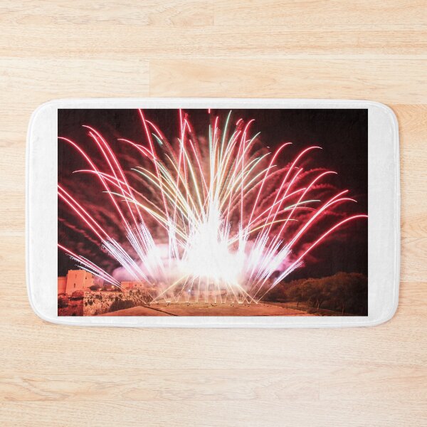 Item preview, Fireworks Burst Over Dark Sky, Long Exposure Celebration Night Display designed and sold by Nmallia.