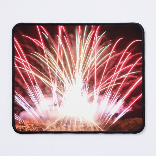 Item preview, Fireworks Burst Over Dark Sky, Long Exposure Celebration Night Display designed and sold by Nmallia.