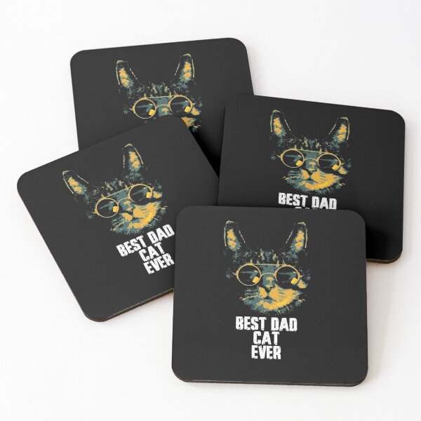 Item preview, Best Dad Cat Ever Retro Glasses Cool Kitty designed and sold by GiaoCalonas.