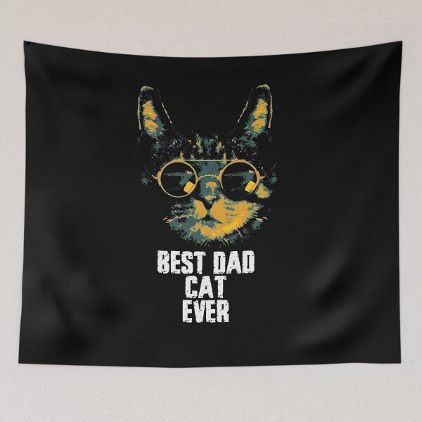 Item preview, Best Dad Cat Ever Retro Glasses Cool Kitty designed and sold by GiaoCalonas.