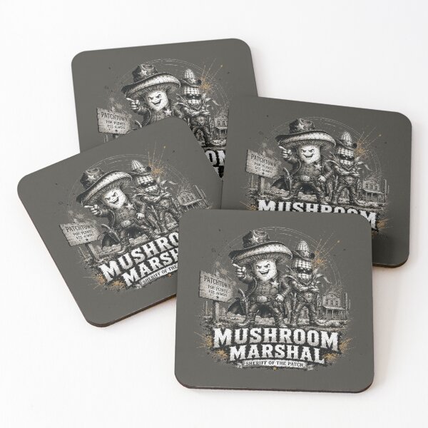 Item preview, Mushroom Marshal – Sheriff of the Patch Western Veggie Crew designed and sold by BlackSector77.