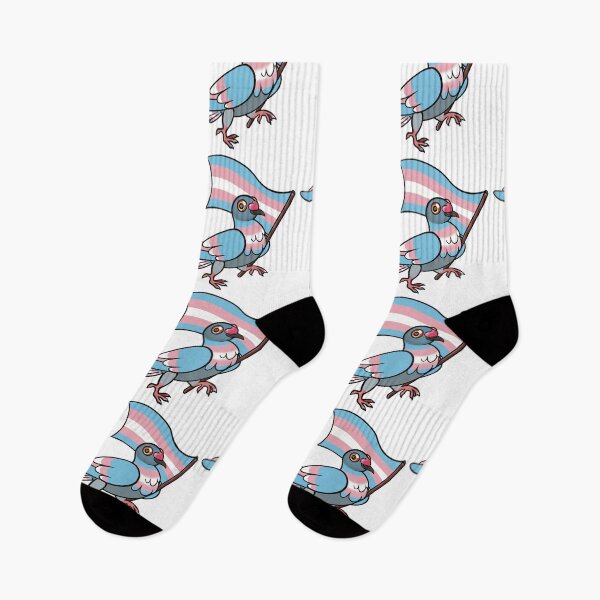 Item preview, Pigeon trans pride designed and sold by LeifrogDesigns.