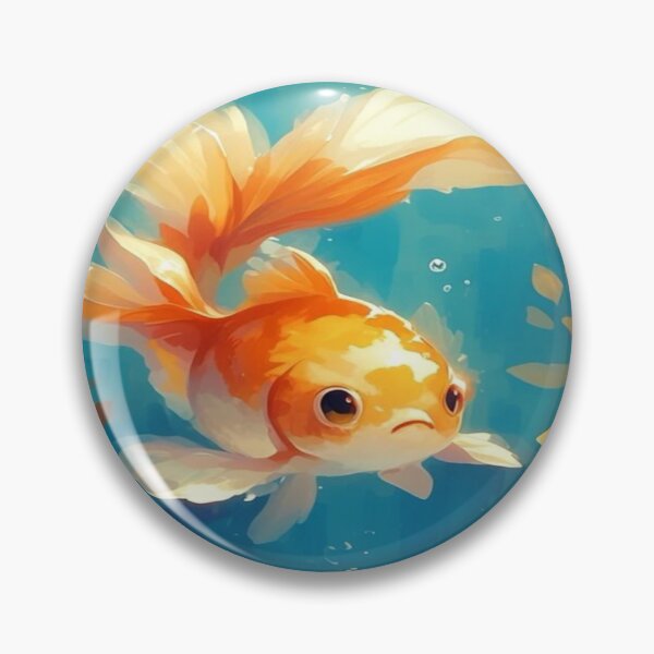 Item preview, Cute Painted Goldfish Artwork  designed and sold by NivyasArtistry.