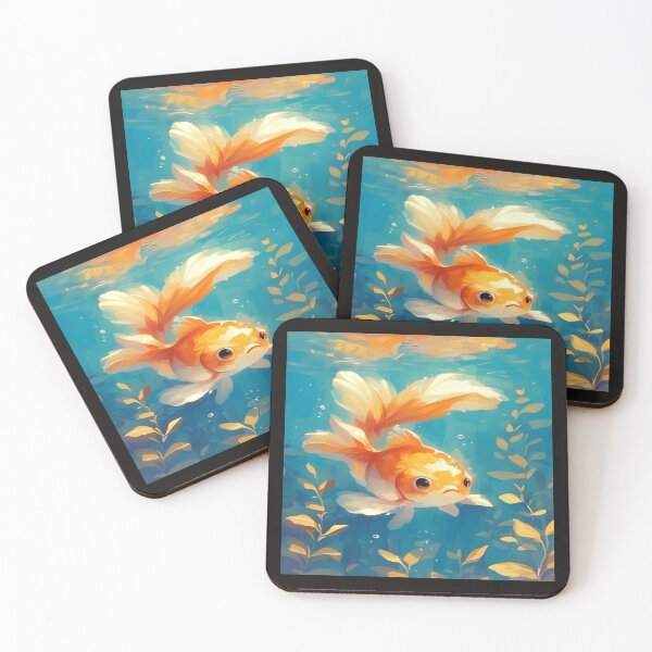 Item preview, Cute Painted Goldfish Artwork  designed and sold by NivyasArtistry.