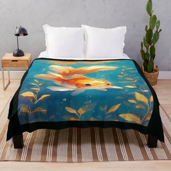 Item preview, Cute Painted Goldfish Artwork designed and sold by NivyasArtistry.