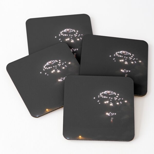 Item preview, Fireworks Burst Over Dark Sky, Long Exposure Celebration Night Display designed and sold by Nmallia.