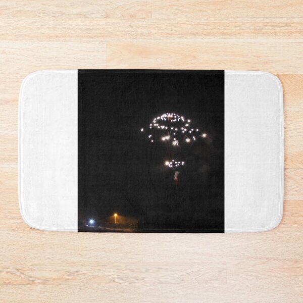 Item preview, Fireworks Burst Over Dark Sky, Long Exposure Celebration Night Display designed and sold by Nmallia.