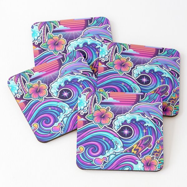 Item preview, Neon Surf Dreamscape designed and sold by Imaginarium of Chaos falcon88 .