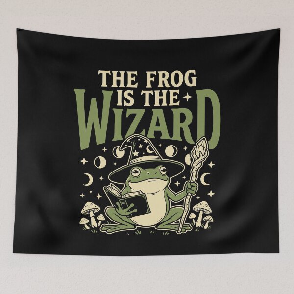Item preview, Frog Wizard Wizard Frog Magical Frog Gift designed and sold by AndreasMei.