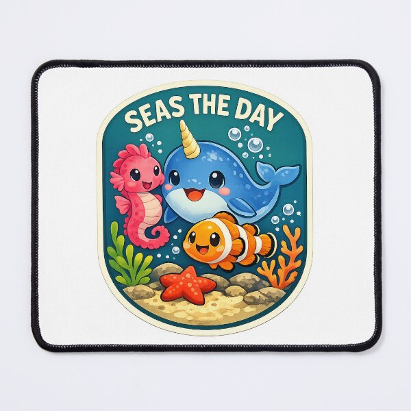 Item preview, Happy Animals - Seas The Day designed and sold by Petcarewithme.