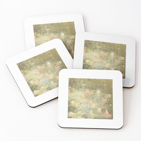 Item preview, Iridescent Tulips Flower Artwork, Mystical Plant Art Print designed and sold by susan-meredith.
